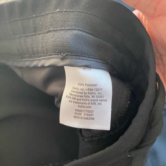 Simply Vera Vera Wang Black Wide-Leg Drawstring Pants - Picture 4 of 4